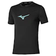 Mizuno Core Runbird T-shirt Heren Zwart