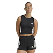 adidas Adi365 Iconic Crop Tank Top Dames Zwart