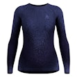 Odlo Blackcomb Eco Baselayer Crew Neck Shirt Dames Blauw