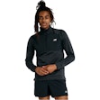 New Balance Athletics Heat Grid Half Zip Shirt Heren Zwart