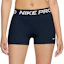 Nike Pro 365 Dri-FIT Mid-Rise 3 Inch Short Tights Dames Blauw