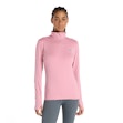 New Balance Sport Essentials Space Dye Quarter Zip Shirt Dames Roze