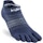 Injinji Run Lightweight No-Show/Coolmax Socks Dames Blauw