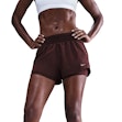 Nike One Dri-FIT Mid-Rise 3 Inch 2-in-1 Shorts Dames Bruin