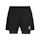 Odlo Zeroweight 5 Inch 2-In-1 Short Heren Zwart