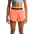 Nike Tempo Flow Swoosh Dri-FIT Mid-Rise Shorts Dames Oranje