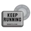 BibBits Race Number Magnets - Keep Running Grijs