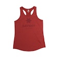 SAYSKY Logo Combat Pro Singlet Dames Rood