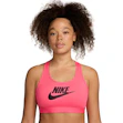 Nike Swoosh Medium-Support Sports Bra Dames Roze