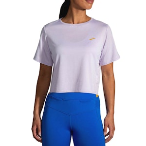 Brooks Run Within Crop T-shirt Dames Brooks Run Within Crop T-shirt Dames