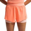 Nike Swift Dri-FIT Mid-Rise 2-in-1 Shorts Dames Oranje