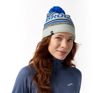 Brooks Heritage Pom Beanie Unisex Brooks Heritage Pom Beanie Unisex