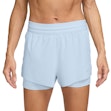 Nike Swift Dri-FIT Mid-Rise 2-in-1 Shorts Dames Blauw