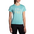 Brooks Distance T-shirt 3.0 Dames Blauw
