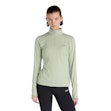 New Balance Sport Essentials Space Dye Quarter Zip Shirt Dames Groen
