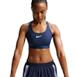 Nike Swoosh Dri-FIT Medium Support Padded Sports Bra Dames Blauw