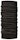 Buff Wool Solid Black Zwart