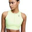 On Race Crop Top Dames Fluorgeel