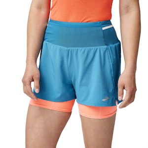 Brooks High Point 3 Inch 2-in-1 Short 2.0 Dames Brooks High Point 3 Inch 2-in-1 Short 2.0 Dames