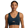 Nike Pro Indy Plunge Dri-FIT Medium Support Padded Sports Bra Dames Blauw