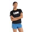 New Balance Athletics T-shirt Dames Zwart