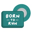 BibBits Race Number Magnets - Born To Run Groen