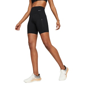 Nike Dri-FIT Go High Rise 8 Inch Short Dames Nike Dri-FIT Go High Rise 8 Inch Short Dames
