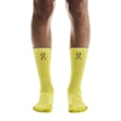 On Elite Run Sock High Unisex Geel