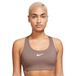 Nike Swoosh Medium-Support Sports Bra Dames Bruin