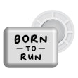 BibBits Race Number Magnets - Born To Run Grijs