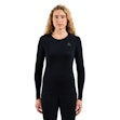 Odlo Merino 200 Baselayer Crew Neck Dames Zwart