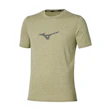 Mizuno Core Runbird T-shirt Heren Groen