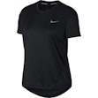 Nike Miler T-shirt Dames Zwart