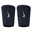 Nike Swoosh Classic Doublewide Wristbands 2-Pack Unisex Zwart