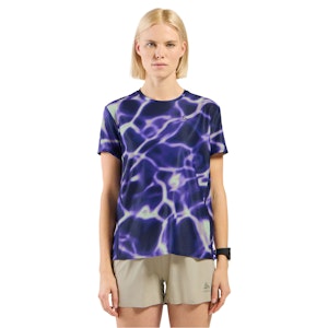 Odlo Zeroweight Chill-Tec Print Crew Neck T-shirt Dames Odlo Zeroweight Chill-Tec Print Crew Neck T-shirt Dames