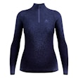 Odlo Blackcomb Eco Baselayer Turtle Neck Shirt Half Zip Dames Blauw