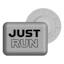 BibBits Race Number Magnets - Just Run Grijs