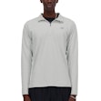 New Balance Space Dye Quarter Zip Shirt Heren Grijs