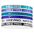 Nike Flex Classic Headbands 6-Pack Printed Unisex Blauw