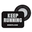 BibBits Race Number Magnets - Keep Running Zwart