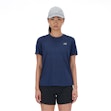 New Balance Athletics T-shirt Dames Blauw