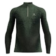 Odlo Blackcomb Eco Baselayer Turtle Neck Shirt Half Zip Heren Groen