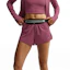 Nike Swift Dri-FIT Mid-Rise 2-in-1 Shorts Dames Paars