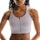 On Endurance Bra Zip Dames Creme