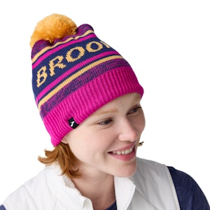 Brooks Heritage Pom Beanie Unisex Brooks Heritage Pom Beanie Unisex