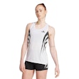adidas Adizero Archive Singlet Dames Wit