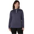 ASICS Core 1/2 Zip Winter Shirt Dames Blauw