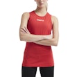 Craft Rush Slim Singlet Dames Rood