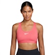 Nike Swoosh Dri-FIT Medium Support Padded Sports Bra Dames Roze