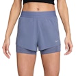 Nike Swift Dri-FIT Mid-Rise 2-in-1 Shorts Dames Paars